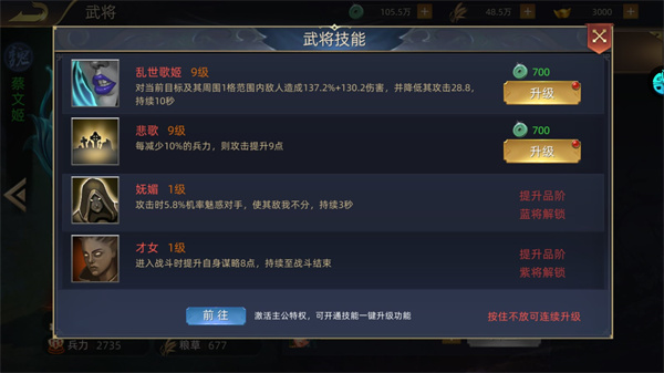 技能升级