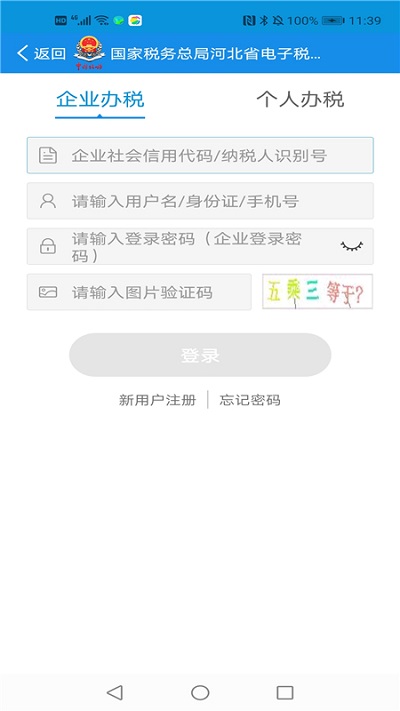 河北税务界面截图预览(2)