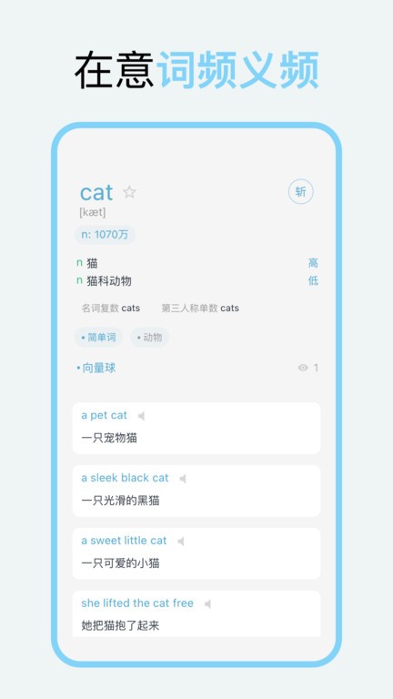 向量单词