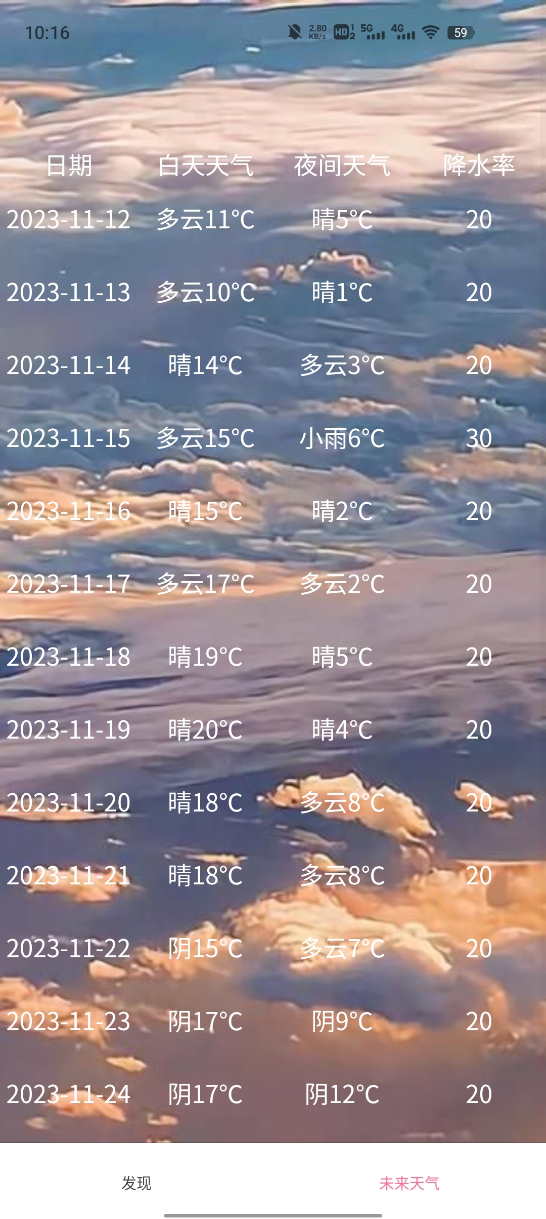 森森天气界面截图预览(4)