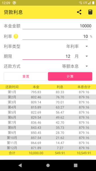 利息计算器2023最新版(interest calculator)