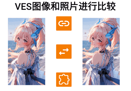 VES图像和照片进行比较