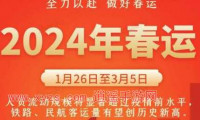 2024春运12306购票攻略：提前购票时间一览
