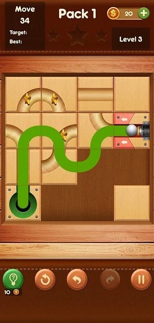 Rolling Ball Slide Puzzle