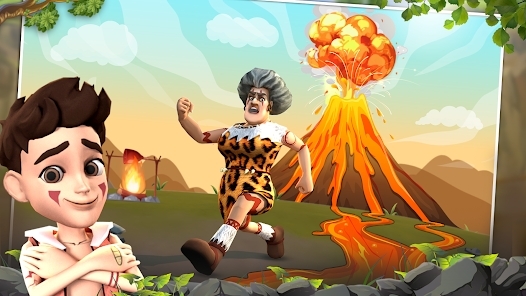Scary Teacher 3D : Stone Age