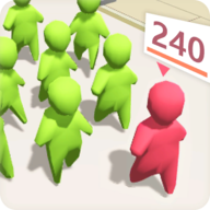 挤地铁模拟器黑白小人(City Crowd Sim)v0.9安卓黑白版