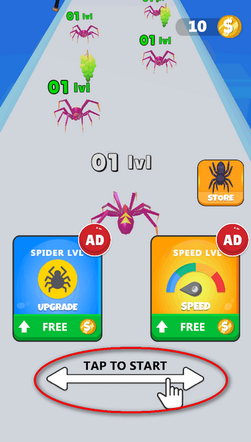 蜘蛛进化跑酷手游(Spider Evolution Run)