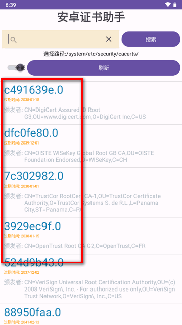 AndroidCertHelper