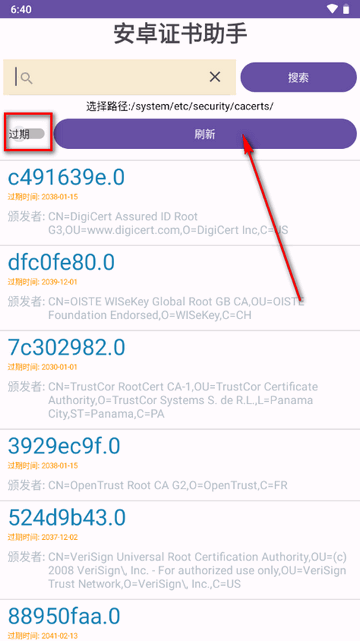 AndroidCertHelper