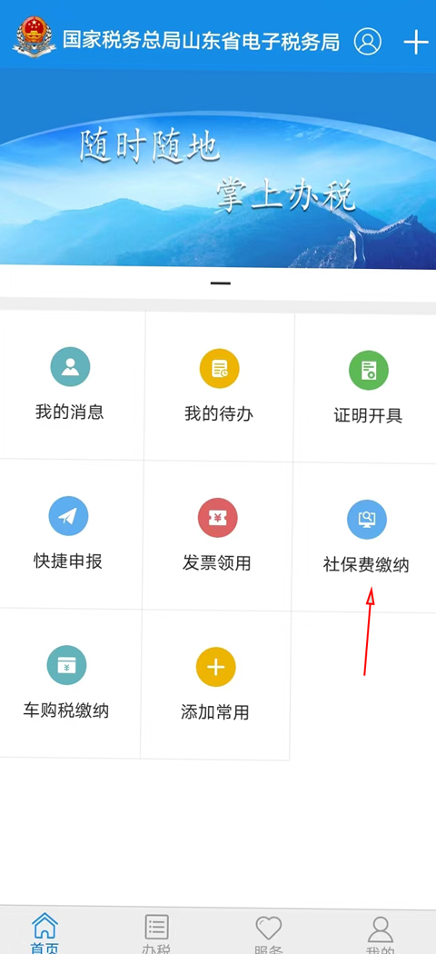 山东省电子税务局网上办税平台